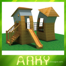 best quality wooden house outdoor playgrounds for sale